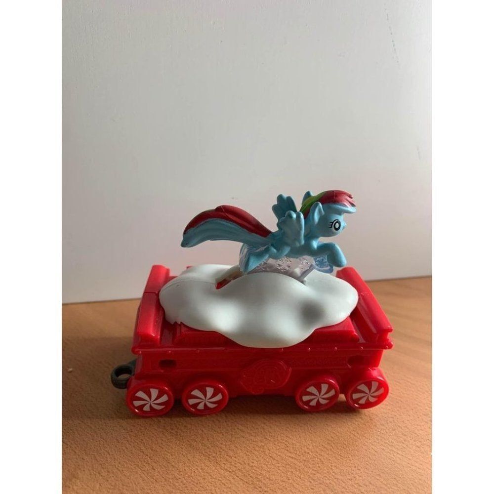 My Littlest Pony Riding a Cloud Train Car Made for McDonald's 2017